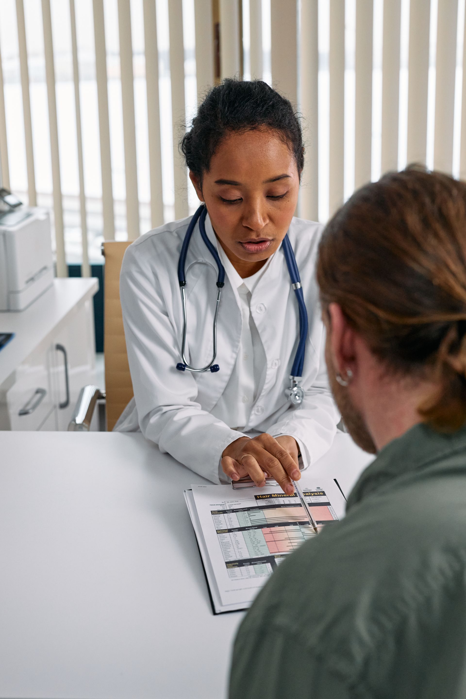 Healthcare provider examining patient during acute sick visit at Rancho Cucamonga primary care clinic